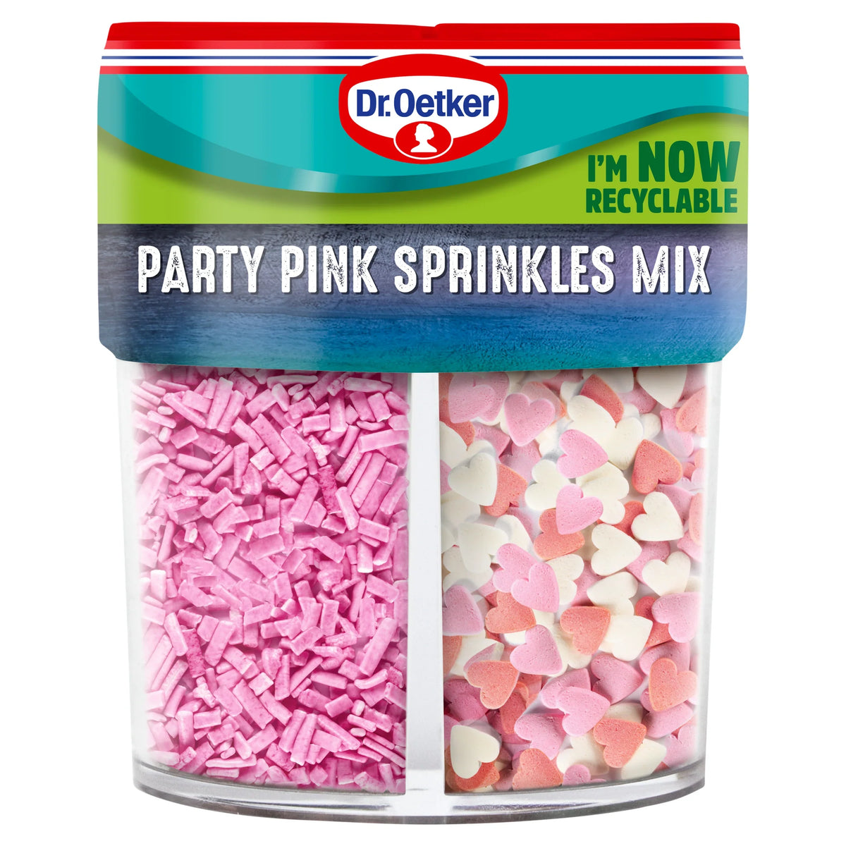 Dr Oetker Party Pink Sprinkles Mix 82g by Dr. Oetker at The British Vault