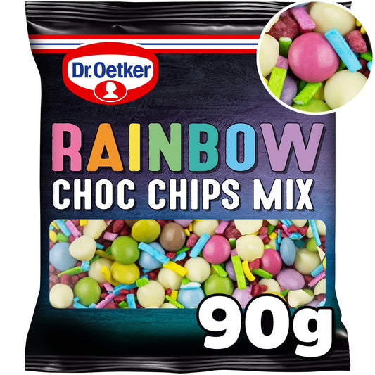 Rainbow Chocolate Chips Mix 90g by Dr. Oetker