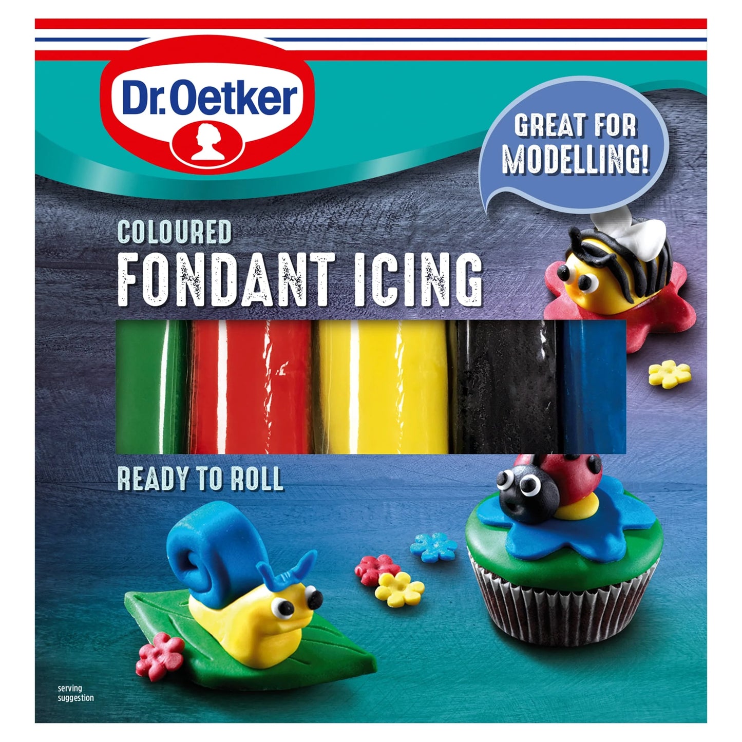 Dr Oetker Ready To Roll Coloured Icing 500g by Dr. Oetker