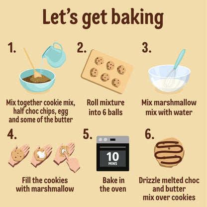Smores Stuffed Cookie Mix 340g by Dr. Oetker