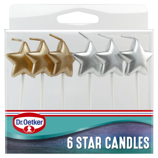 Dr Oetker Star Candles 6 Pack by Dr. Oetker