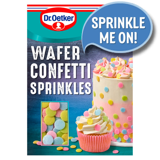 Wafer Confetti Sprinkles 9g by Dr. Oetker
