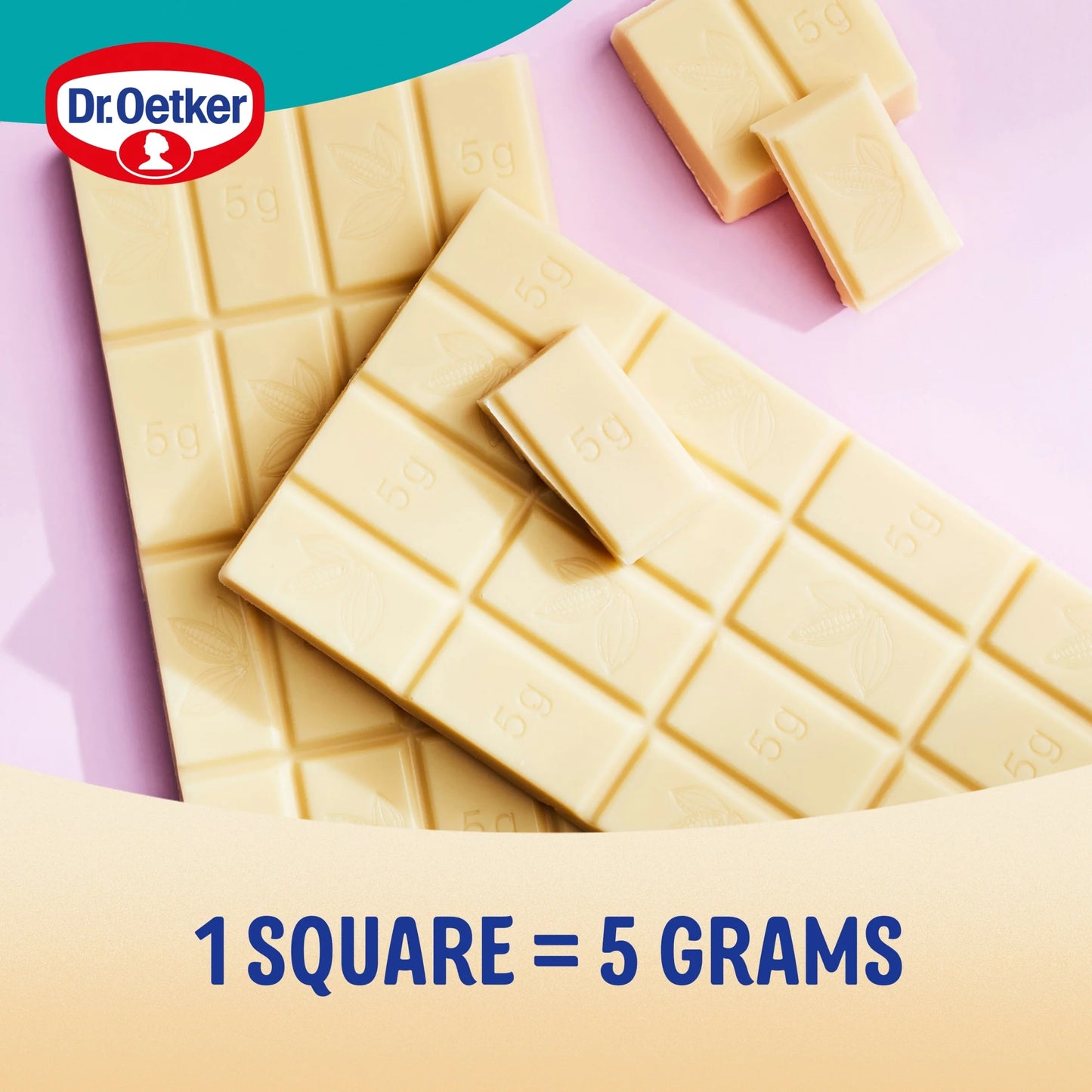 White Chocolate 26% Cocoa 100g by Dr. Oetker