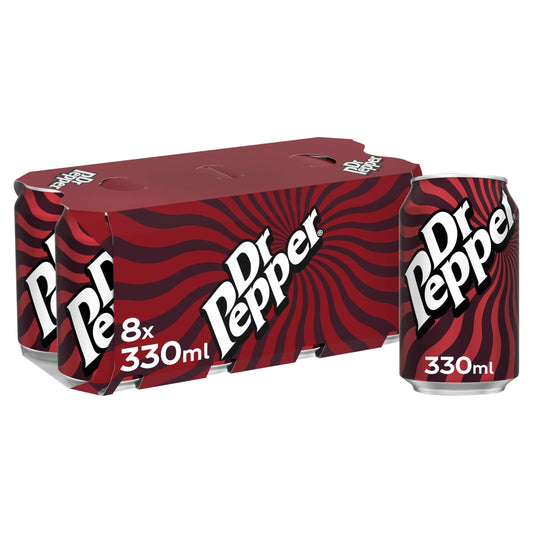 Dr Pepper 8x330ml by Coca-Cola