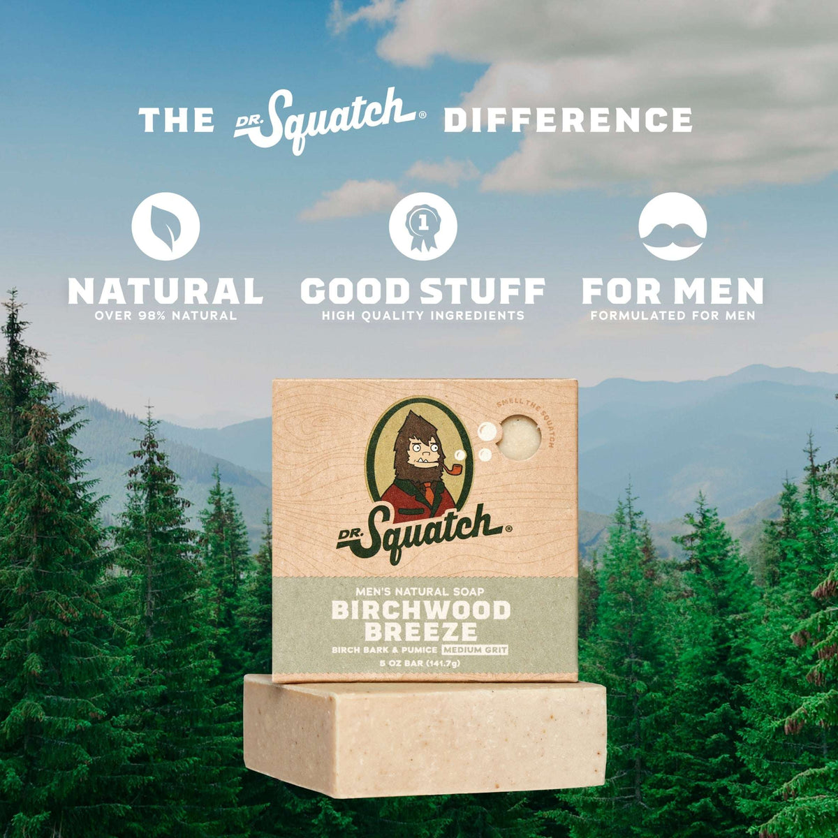 Natural Soap Bar Birchwood Breeze by DR. Squatch