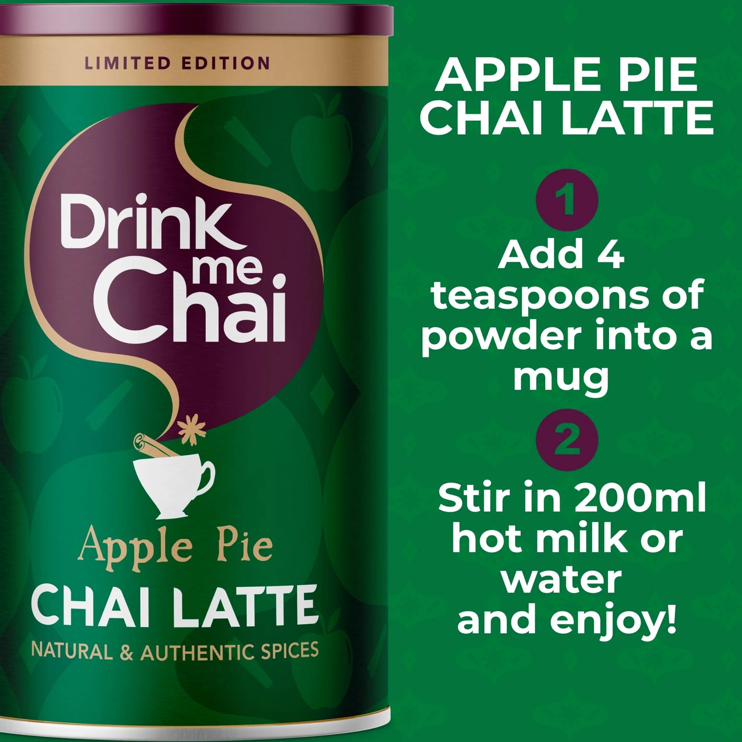 Apple Pie Chai Latte 250g by Drink me Chai