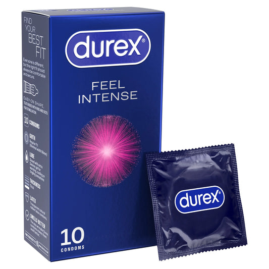 Feel Intense Latex Condoms 10 Pack by durex
