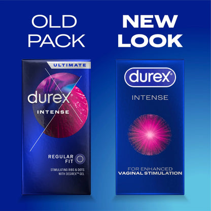 Feel Intense Latex Condoms 10 Pack by durex