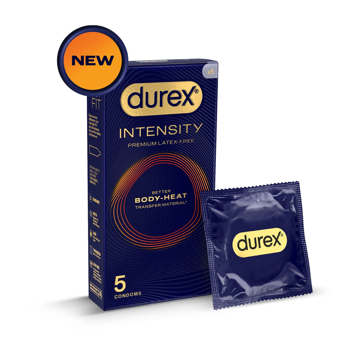 Intensity Premium Latex-free Condoms 5s by durex