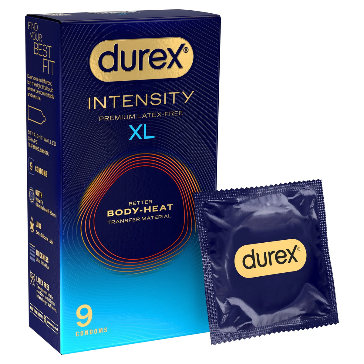 Intensity Premium Latex-free Condoms Xl 9s by durex