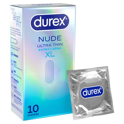 Nude Ultra Thin Condoms Xl 10s by durex