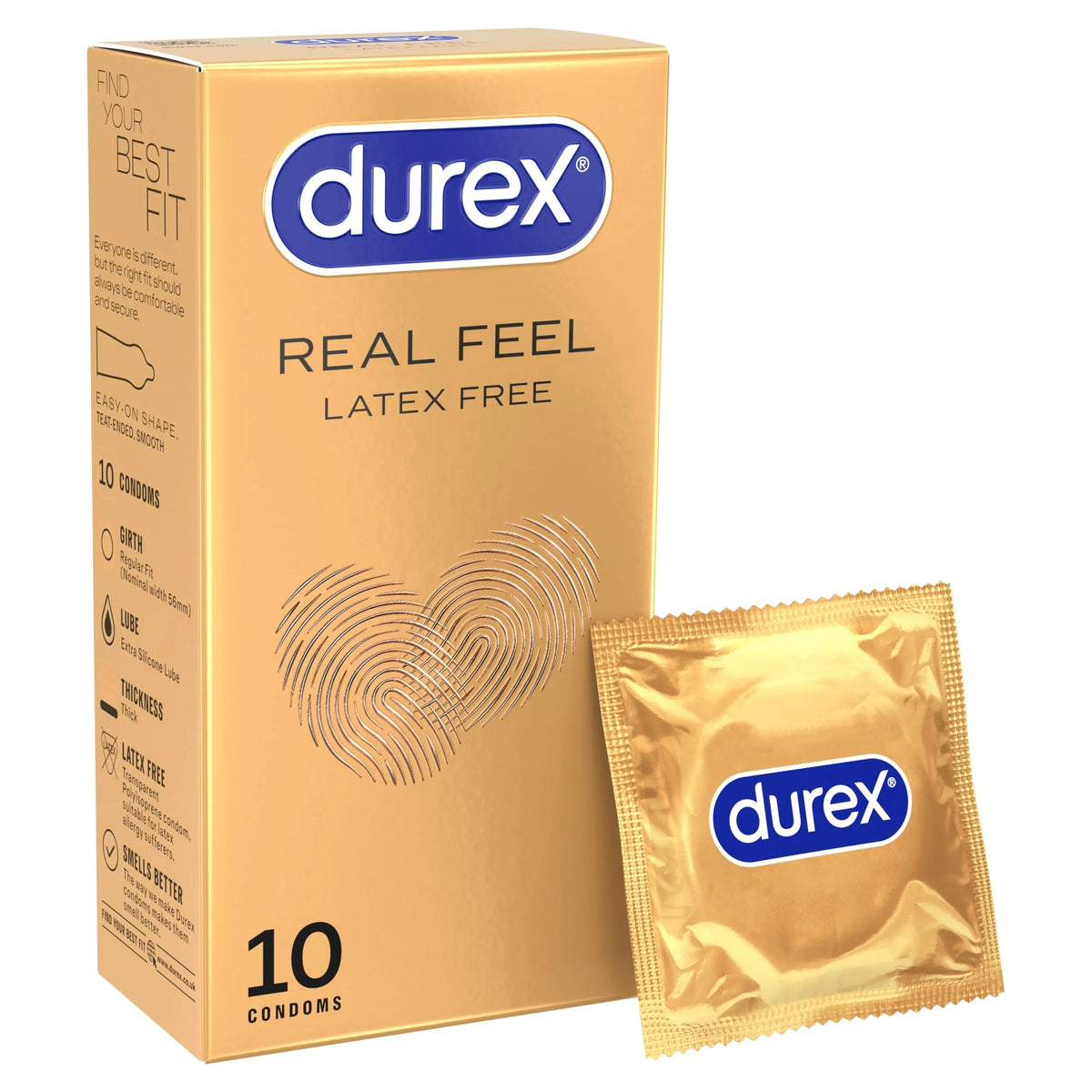 Real Feel Latex Free Condoms 10s by durex