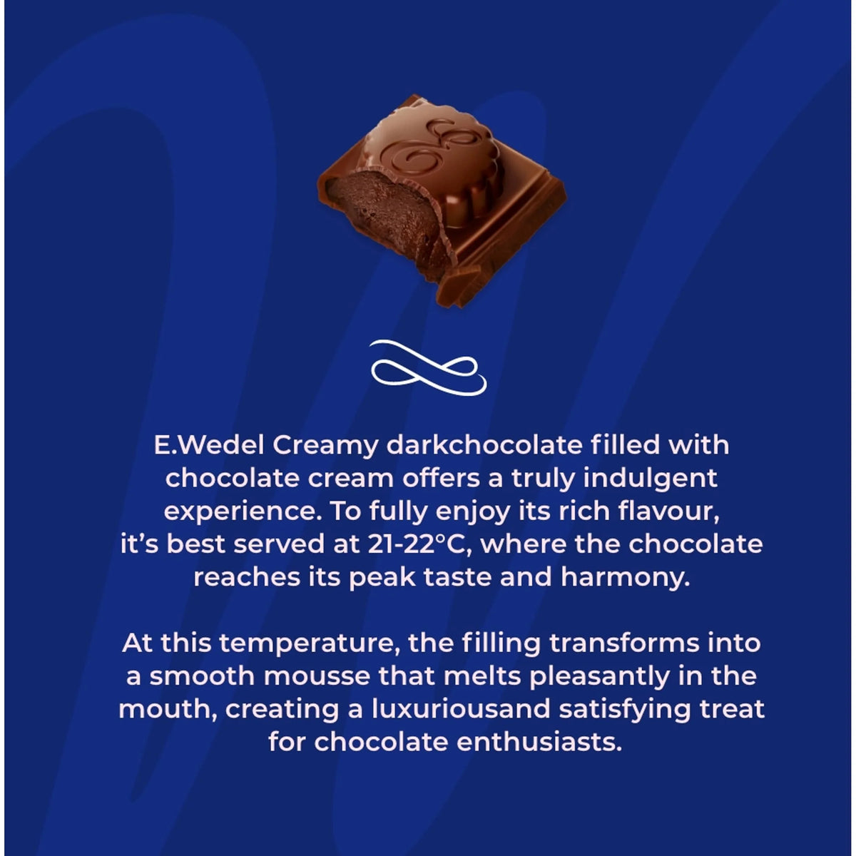 E. Wedel Dark Chocolate With Chocolate by E.Wedel