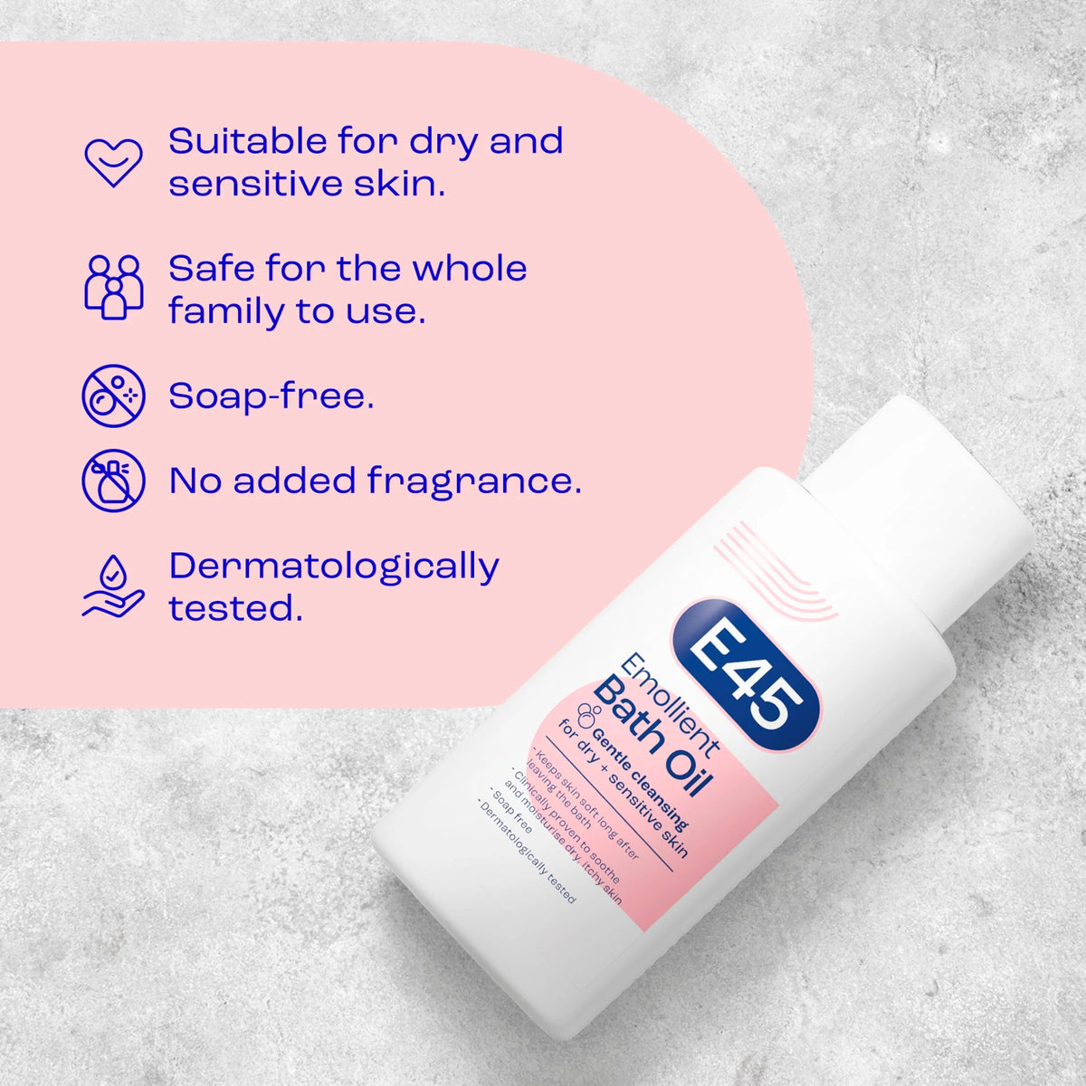 Emollient Bath Oil 500ml by E45
