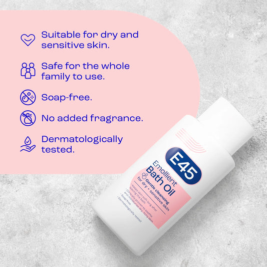 Emollient Bath Oil 500ml by E45
