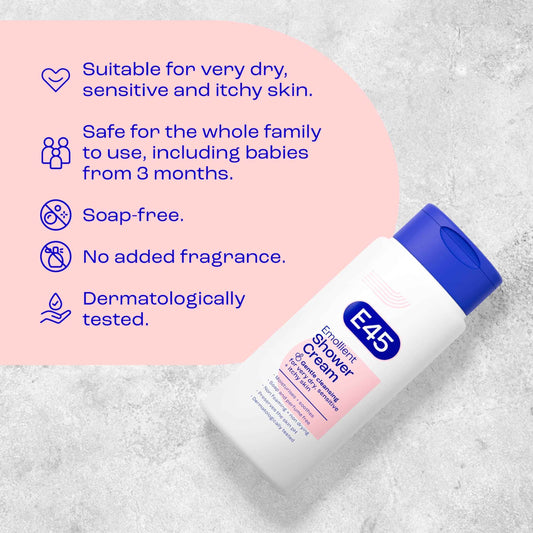 Emollient Shower Cream 200ml by E45