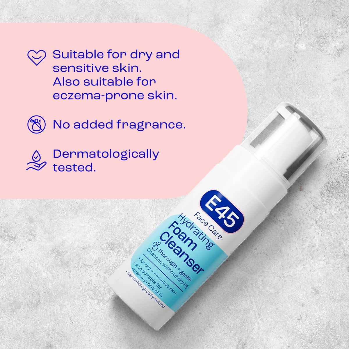 Face Foaming Cleanser For Dry & Sensitive by E45