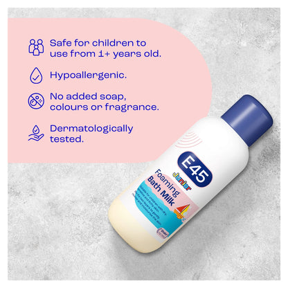Junior Foaming Bath Milk 500ml by E45