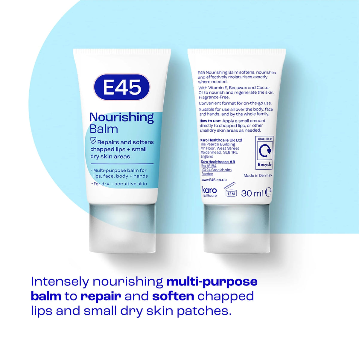 Lips & Dry Skin Balm 30ml by E45