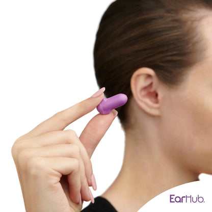 Soft Foam Earplugs 10 Pairs by EARHUB