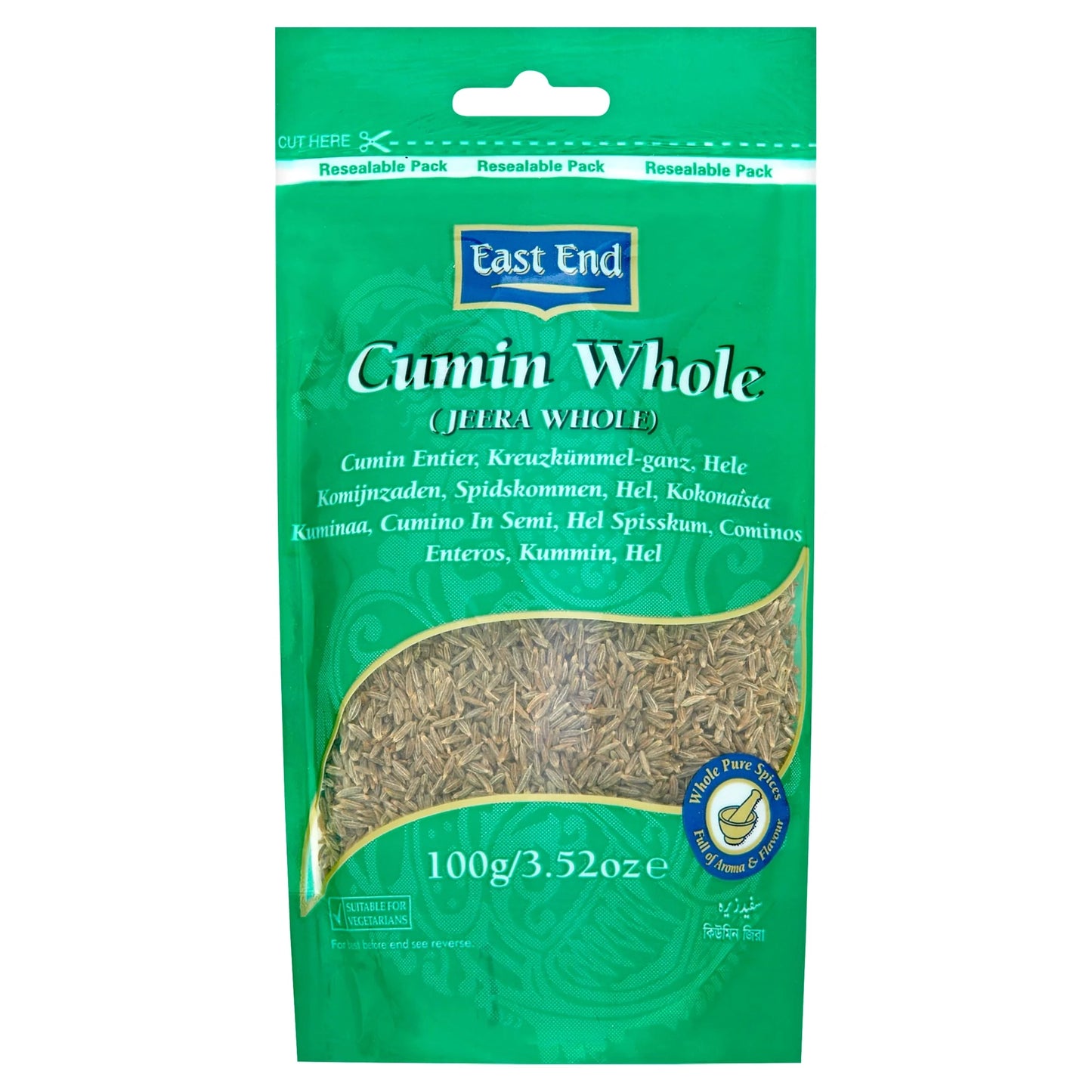 Cumin Whole Jeera 100g by EAST END