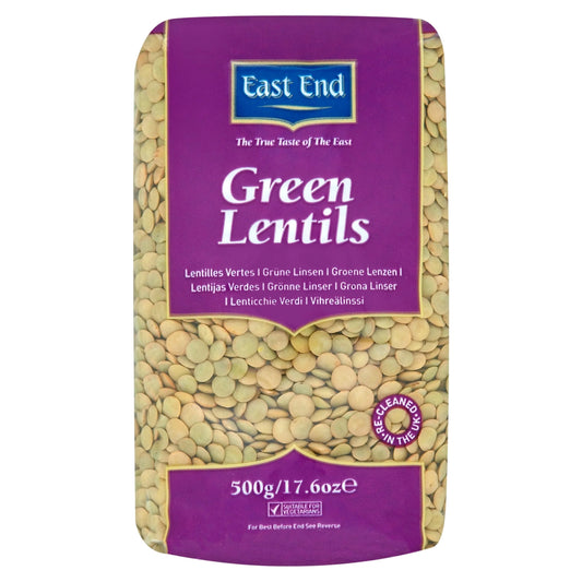 Green Lentils 500g by EAST END