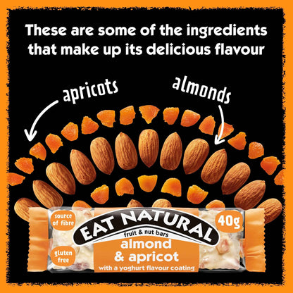 Fruit & Nut Bars With Almond, Apricot & Yoghurt 3 X 40g by EAT NATURAL