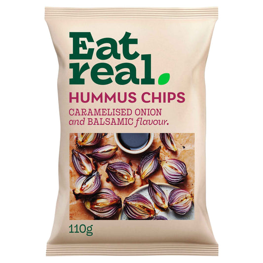 Hummus Chips Caramelised Onion & by EAT REAL