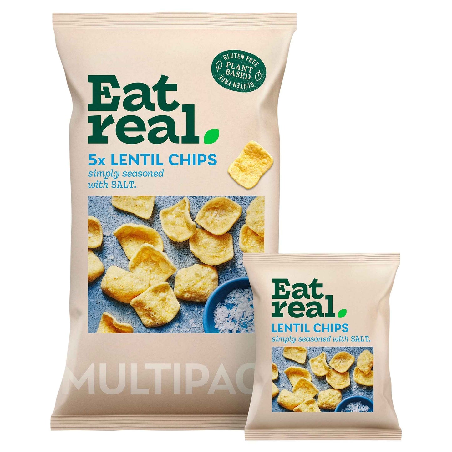 Lentil Chips Multipack - Salted 5 by EAT REAL