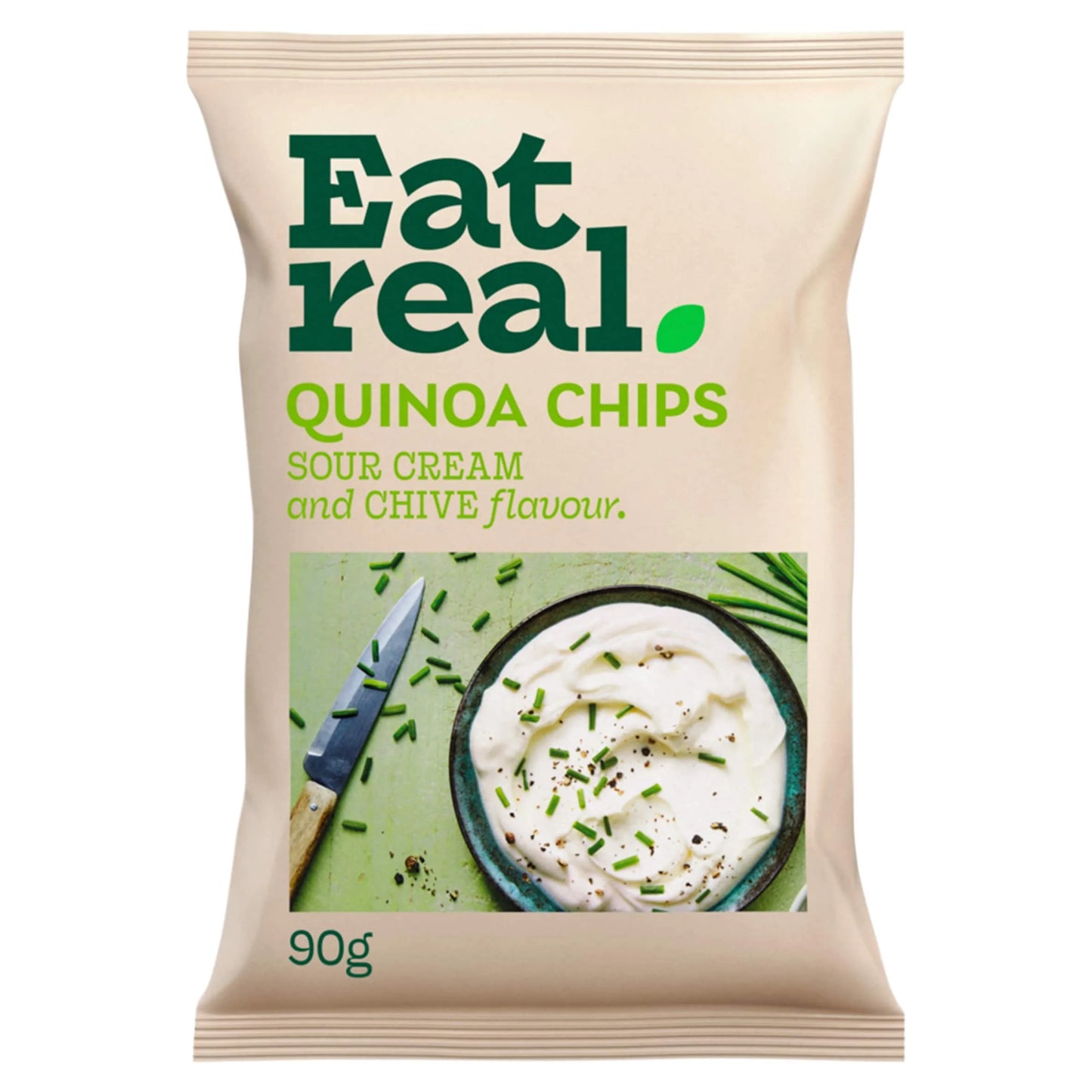 Quinoa Chips - Sour Cream & Chive 90g by EAT REAL