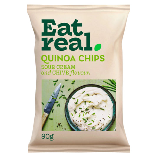 Quinoa Chips - Sour Cream & Chive 90g by EAT REAL