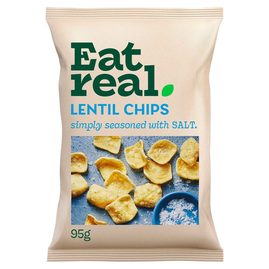 Salted Lentil Chips 95g by EAT REAL