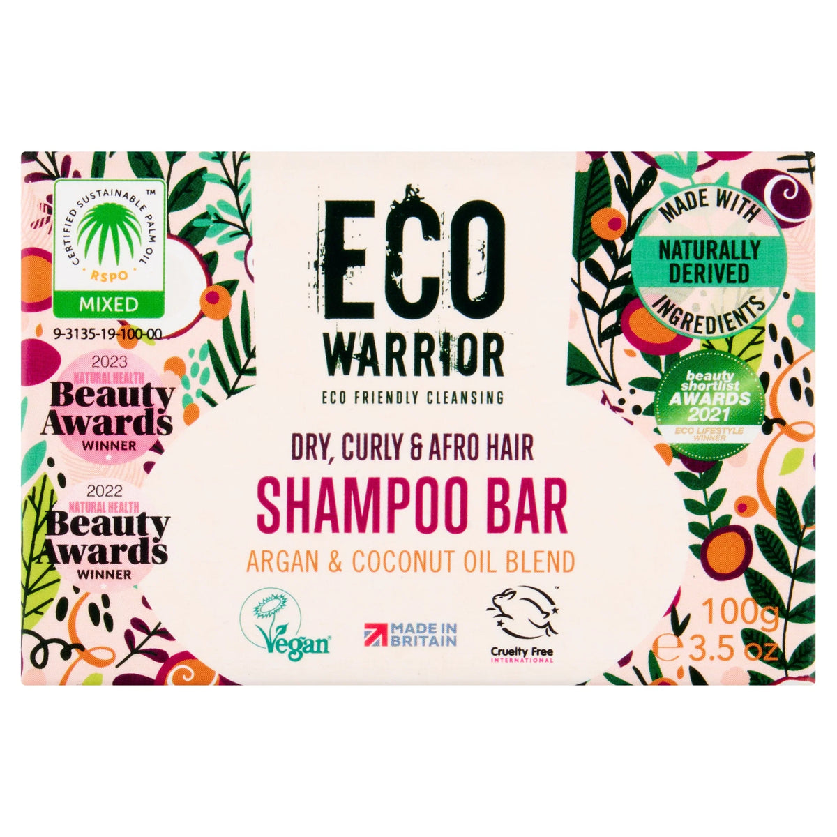 Shampoo Bar Argan & Coconut 100g by Eco Warrior