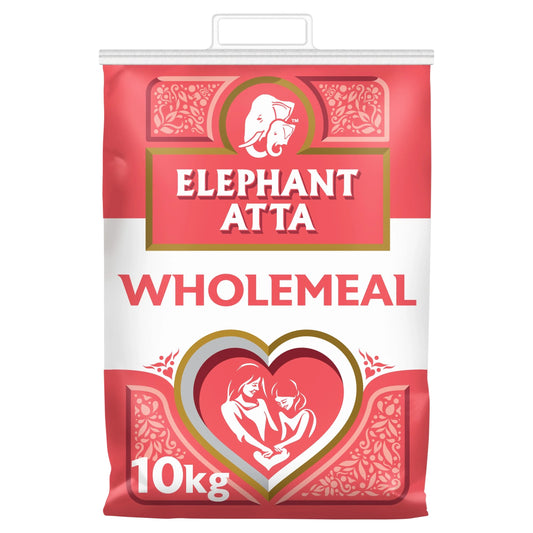 Wholemeal Chapatti Flour 10kg by ELEPHANT ATTA