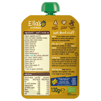 Ella's Bangers & Mash Stage 2 130g by Ella's kitchen