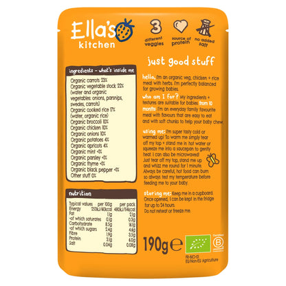 Ella's Chicken Casserole With Rice 190g by Ella's kitchen