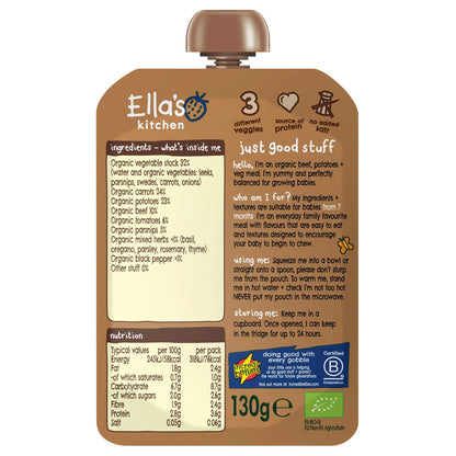 Beef Stew With Spuds 130g by Ella's kitchen