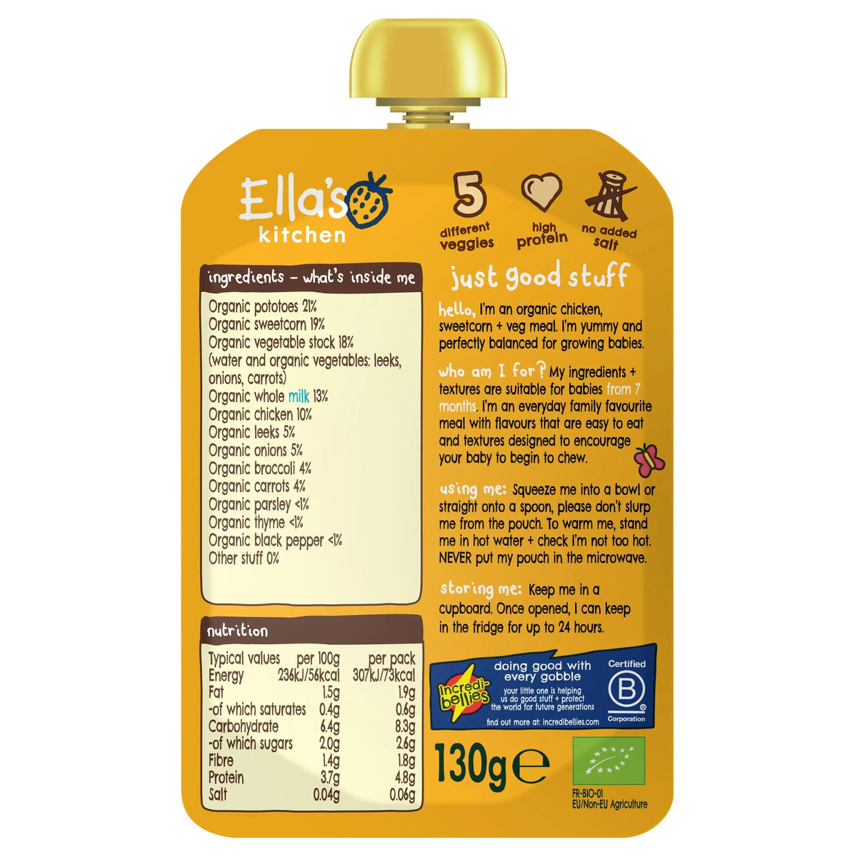 Chicken & Sweetcorn Mash With by Ella's kitchen