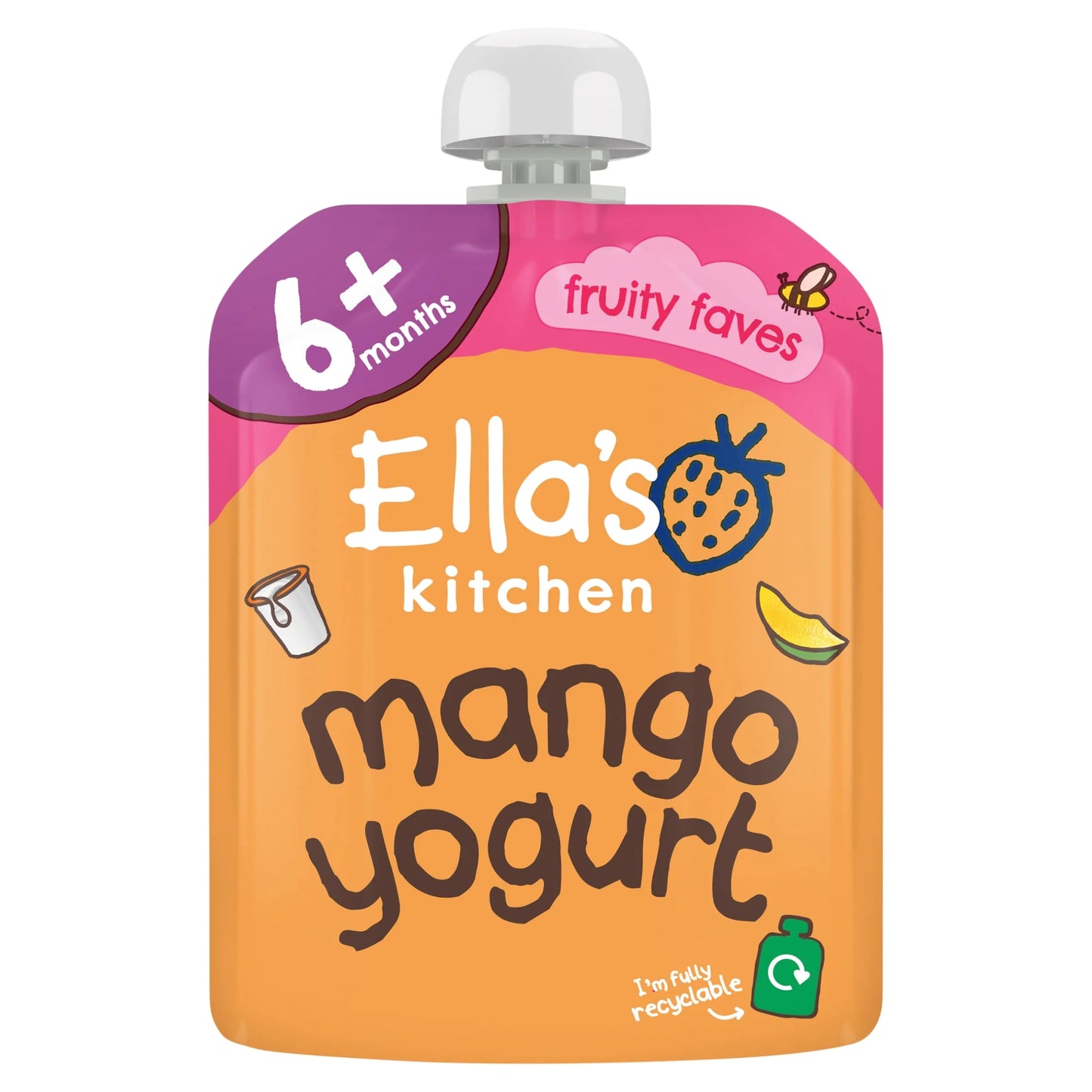 Greek Yogurt Mango 90g by Ella's kitchen