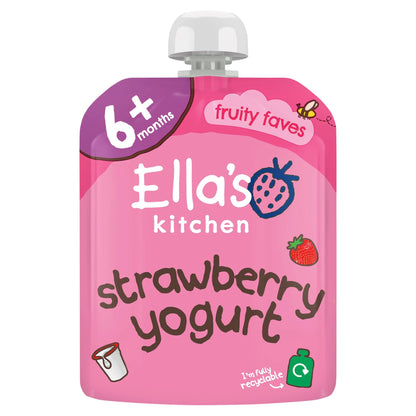 Greek Yogurt Strawberry 90g by Ella's kitchen