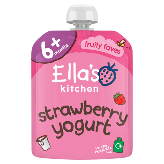 Greek Yogurt Strawberry 90g by Ella's kitchen