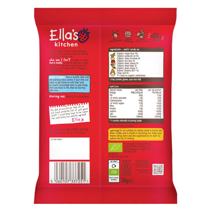 Leek & Tomato Melty Puffs 20g by Ella's kitchen