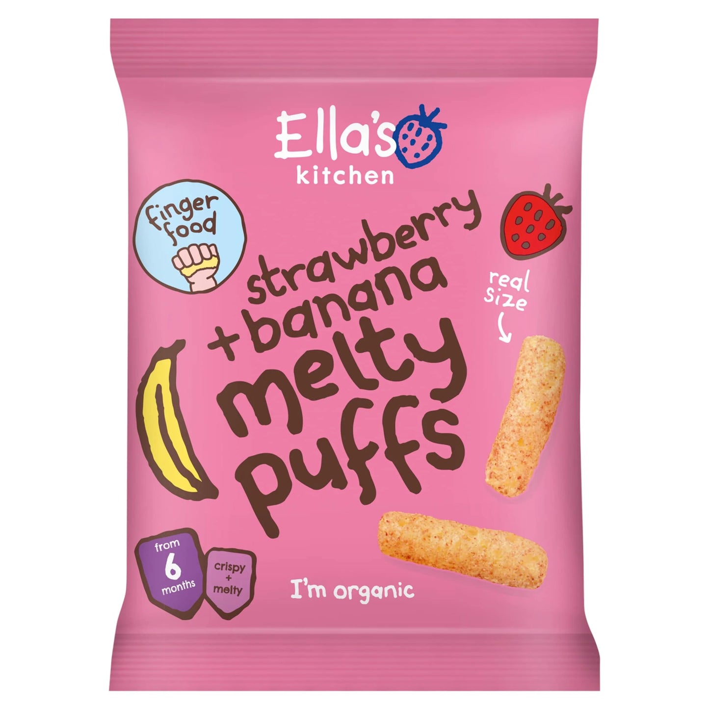 Melty Puffs Strawberry Banana by Ella's kitchen