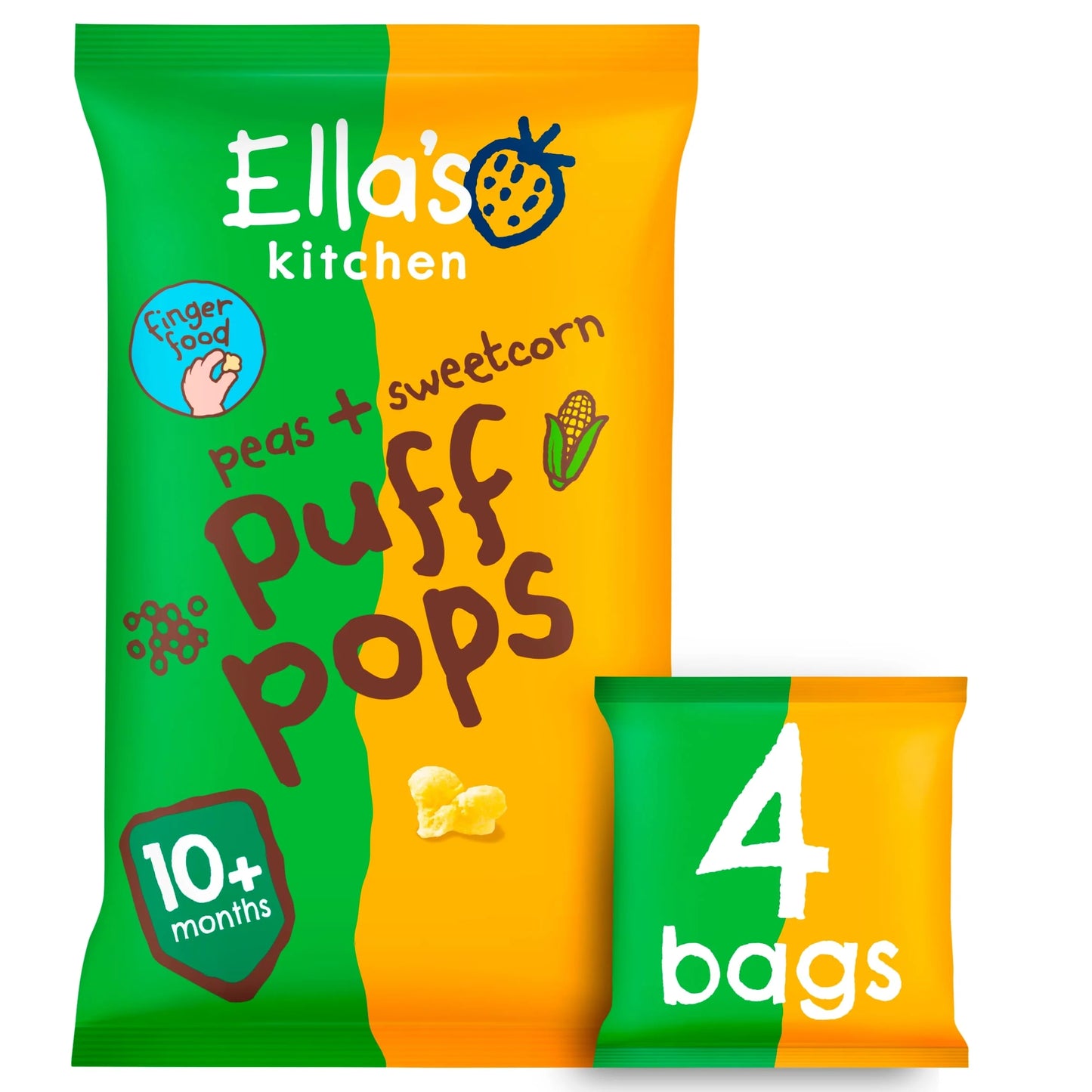 Organic Peas & Sweetcorn Puff by Ella's kitchen