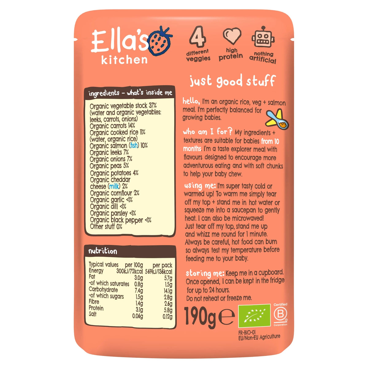 Organic Salmon Risotto With by Ella's kitchen