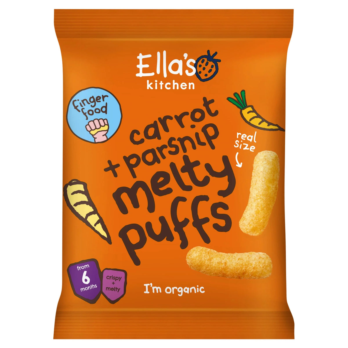 Parsnip & Carrot Melty Puffs by Ella's kitchen