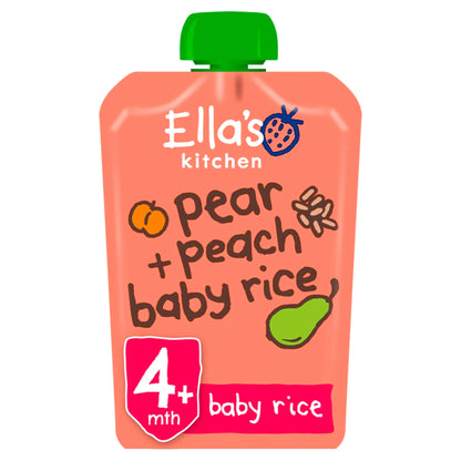 Peaches Pears Plus Baby Rice by Ella's kitchen