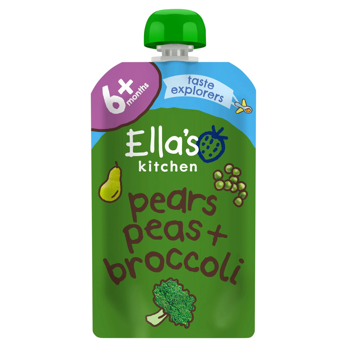 Pears, Peas & Broccoli Puree by Ella's kitchen