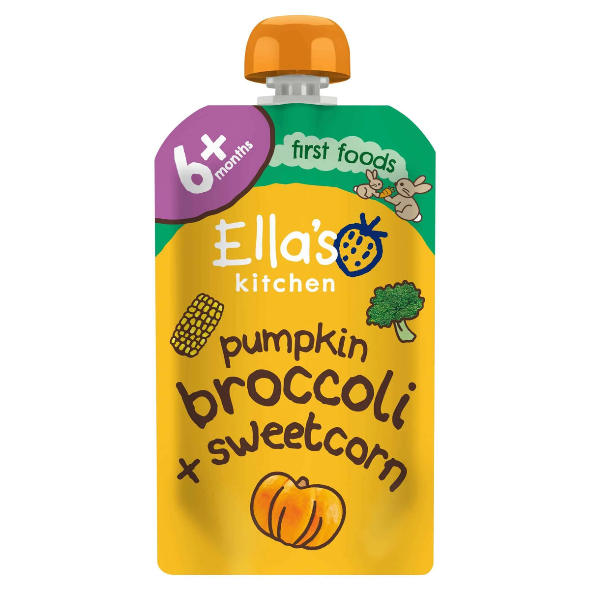 S/corn, Pumpkin & Broccoli 120g by Ella's kitchen