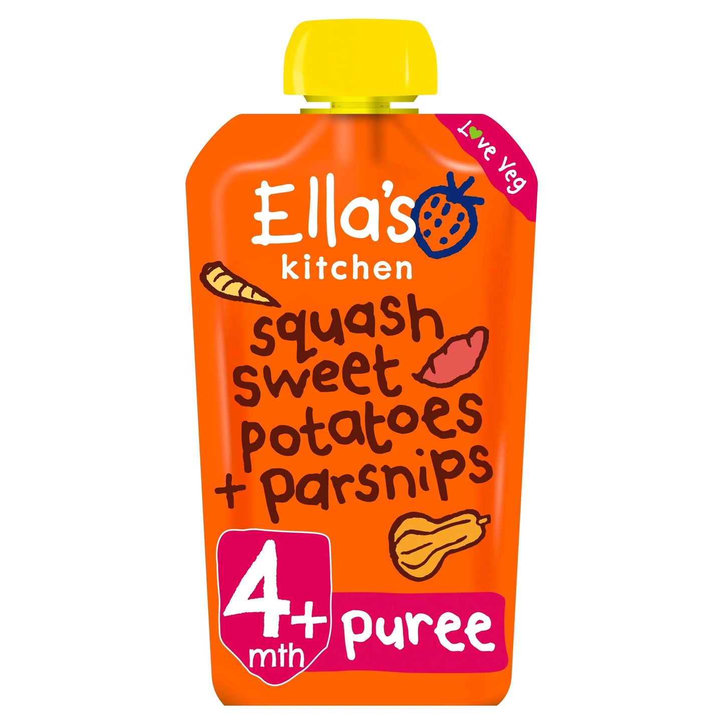 Sweet Potatoes & Parsnips 120g by Ella's kitchen